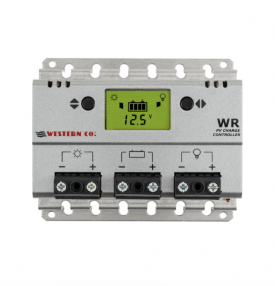 20a 12v/24v solar charge controller with lcd display for motorhomes, boats, lighting or off-grid solar systems
