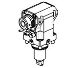 QUICK CHANGE MTSK Radial rear-set driven tool H&#61;85mm