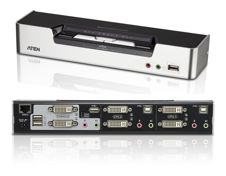 CS1642A - Aten - 2 Port USB DVI Dual Link Dual Display/Audio KVMP&#8482; Switch