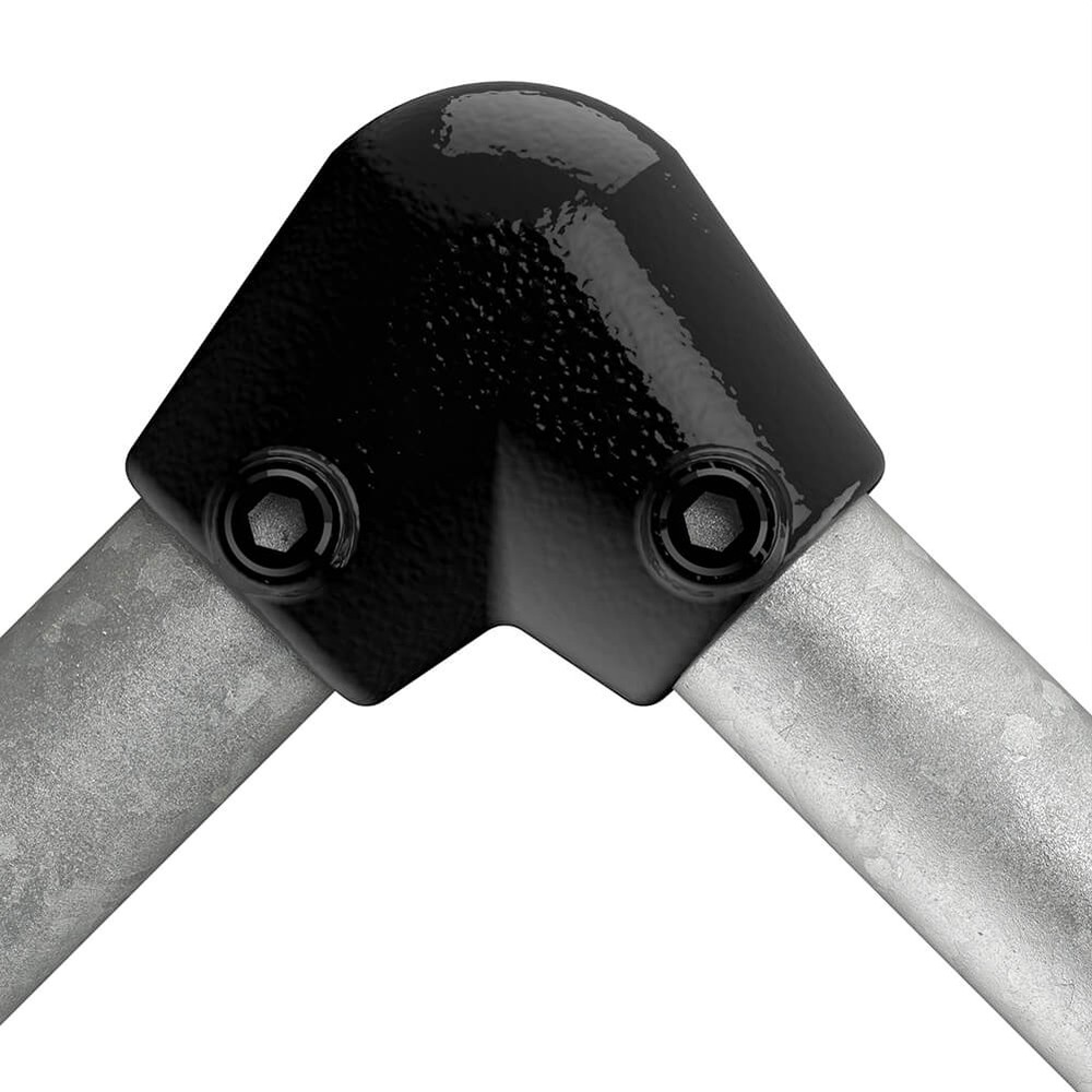 Elbow For Gradient For 48.3mm Tube - Black Powder Coated