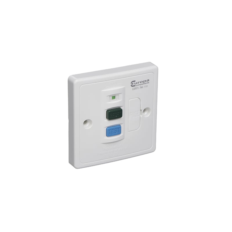 Europa 13A RCD Spur Outlet 30mA