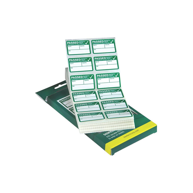 Kewtech Green Appliance Pass Labels Pack of 500