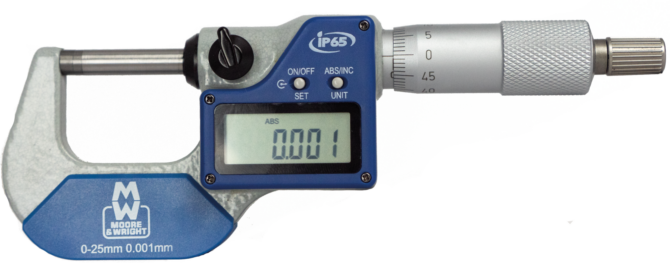 Suppliers Of Moore & Wright Digital External Micrometer IP65 For Aerospace Industry