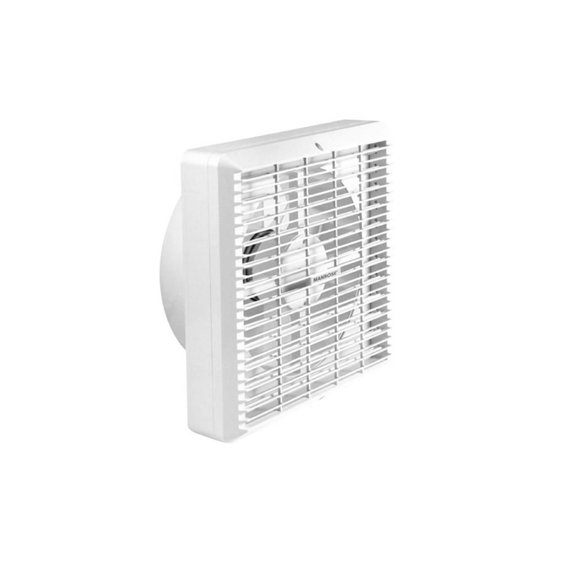 Manrose 150mm Window Kitchen Fan Automatic Pull Cord Shutters