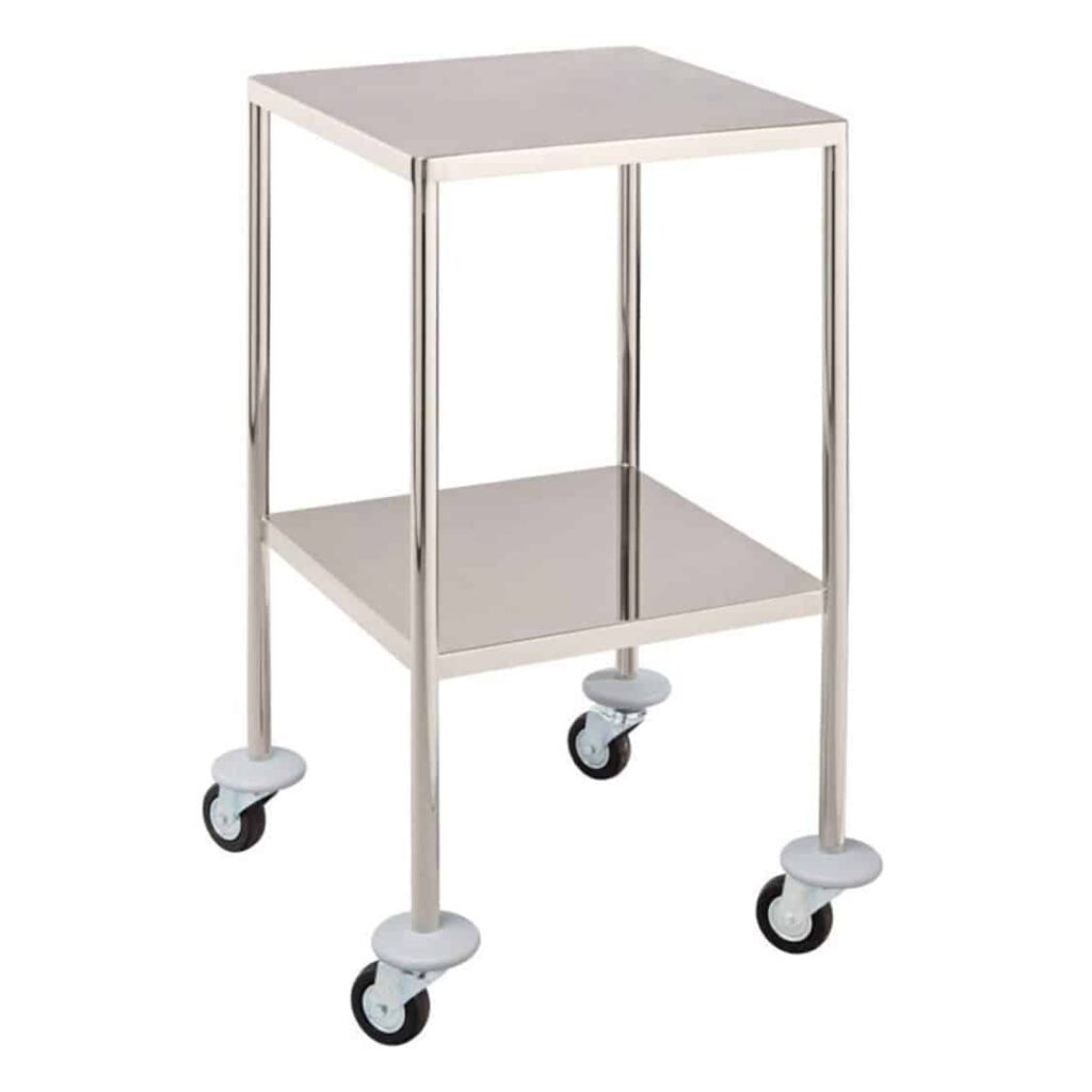 Stainless Steel Dressing Trolley, 450x450mm