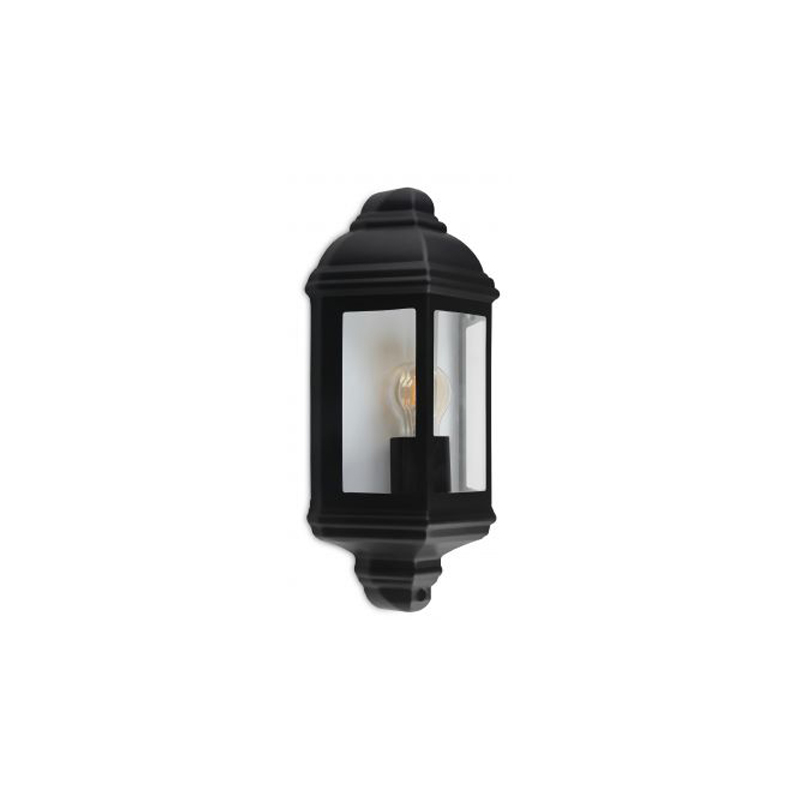 Kosnic Dalby Standard E27 Wall Lantern Black