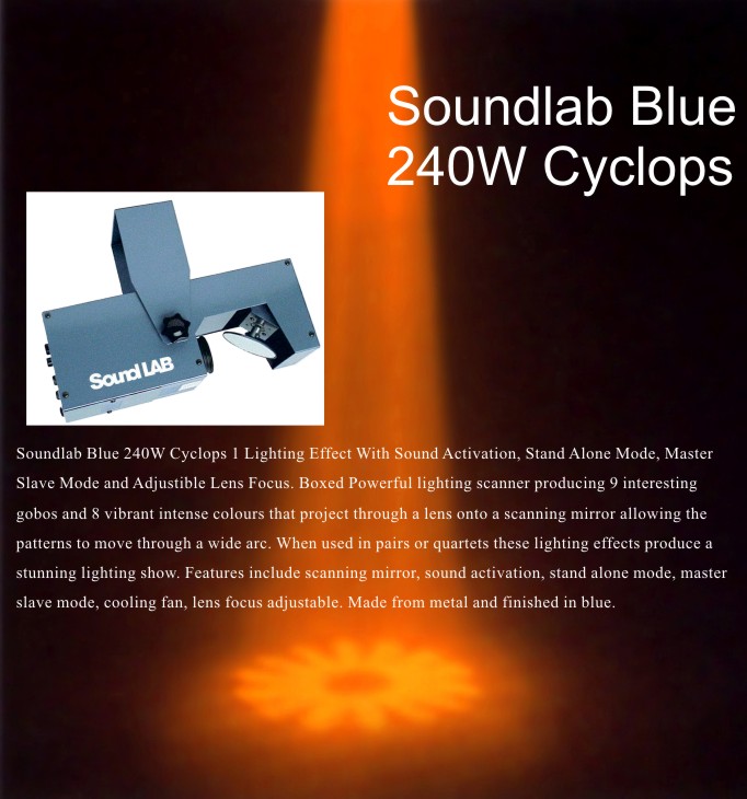 Soundlab Blue 240W Cyclops
[EV-SL Cyclop]