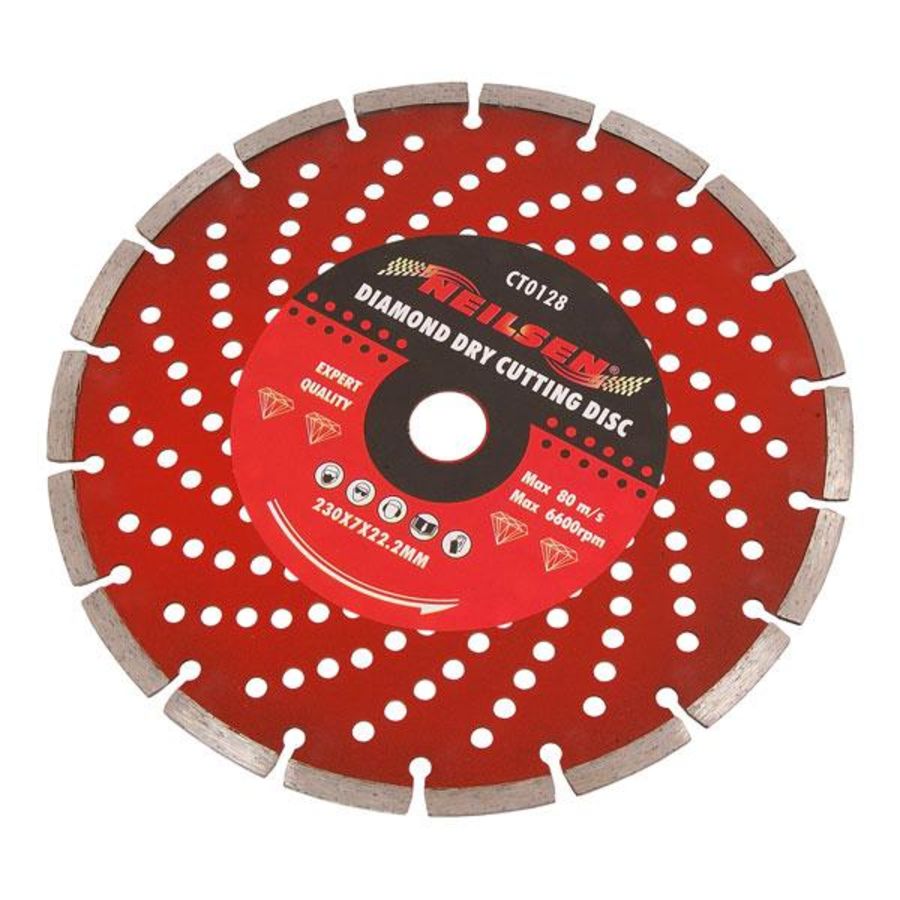 Neilsen CT0128 CT0128 General Purpose 9 inch Diamond Dry Cutting Disc