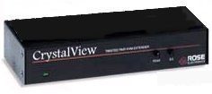 CRV-R - Rose - CRV-R Crystalview extender, S/2 KVM CAT5 Remote unit, up to 300m (Requires Transmitter)