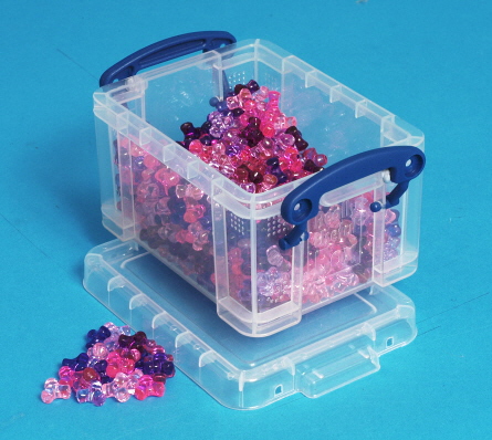 0.3 Litre Clear Really Useful Plastic Storage Box