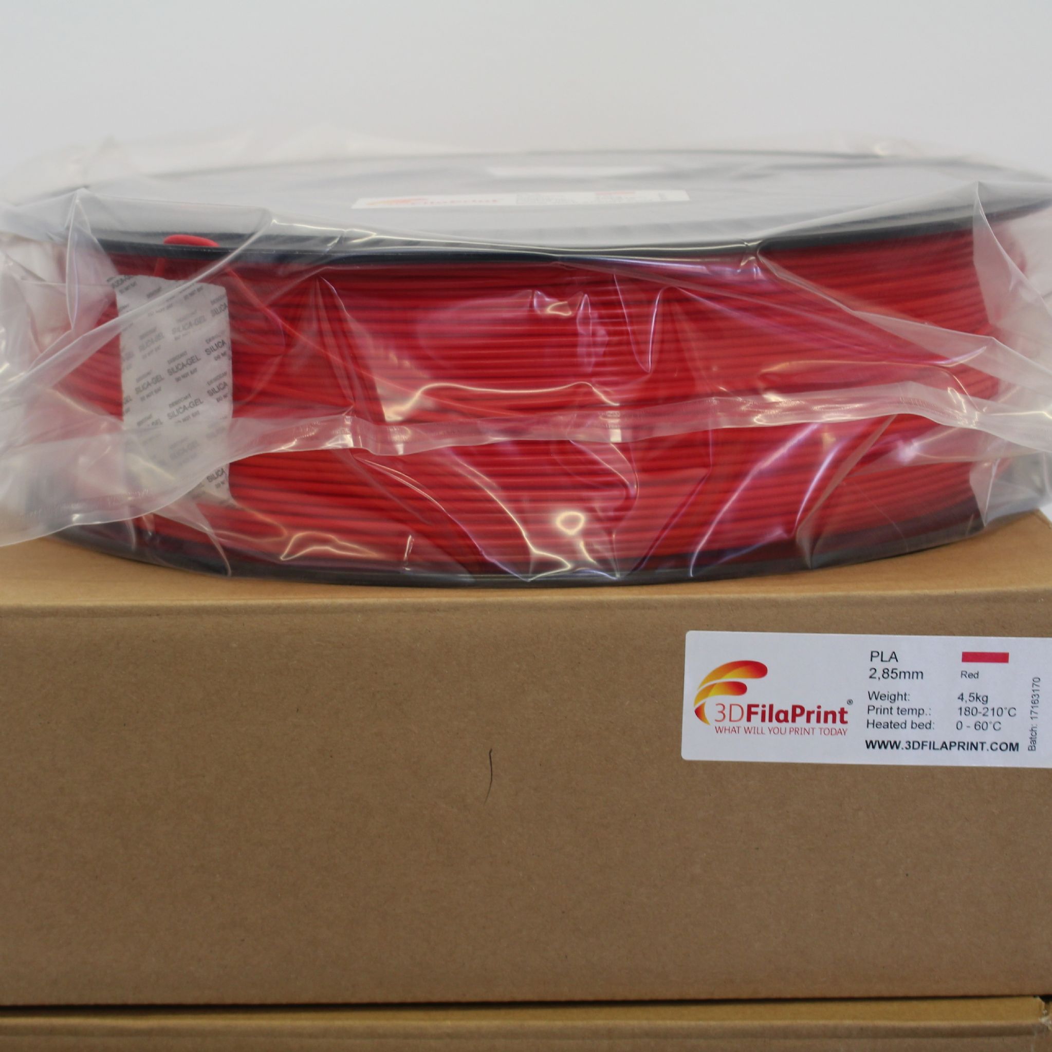 4.5KG 3D FilaPrint Red Premium PLA 2.85mm 3D Printer Filament