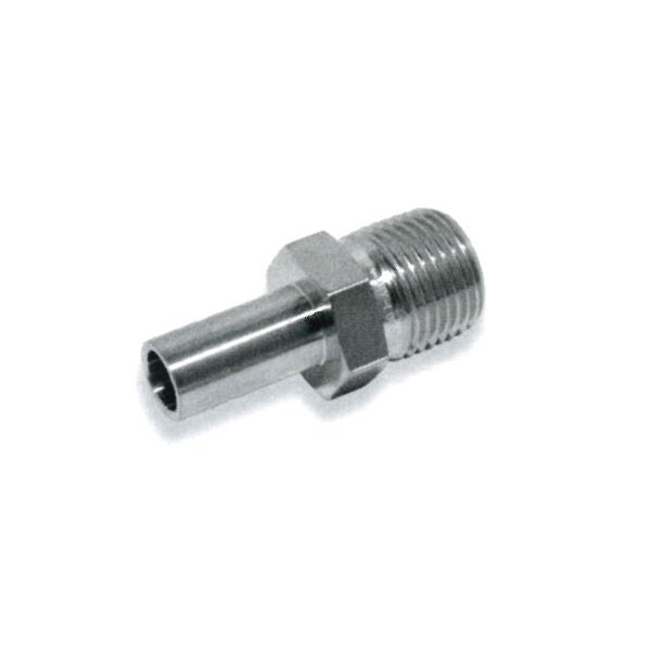 10mm OD Standpipe x 1/4" NPT Male Adapter 316 Stainless Steel