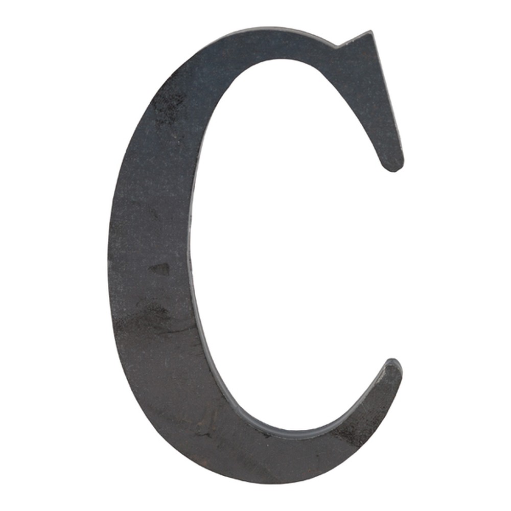 50mm High 3mm Thick Mild Steel Profiled Letter C