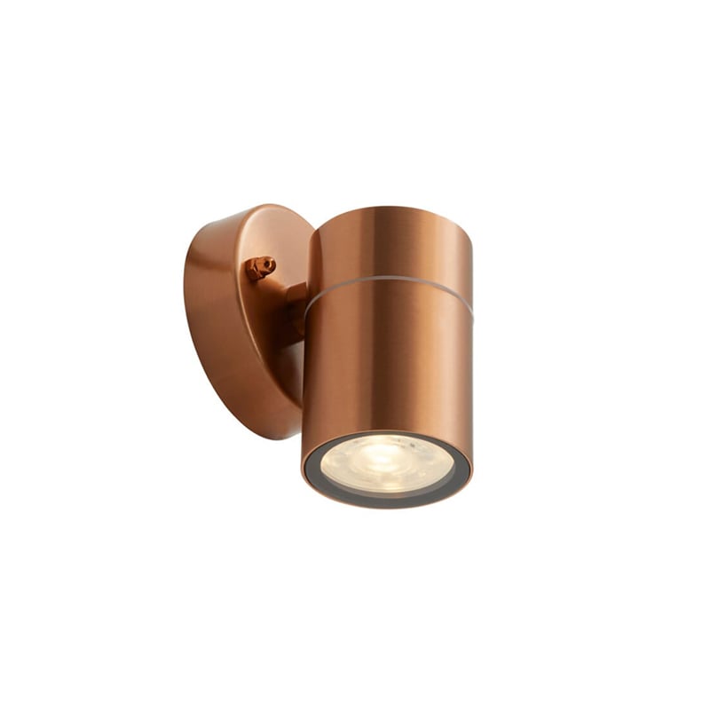 Ansell Acero Directional Without PIR GU10 Wall Light Copper