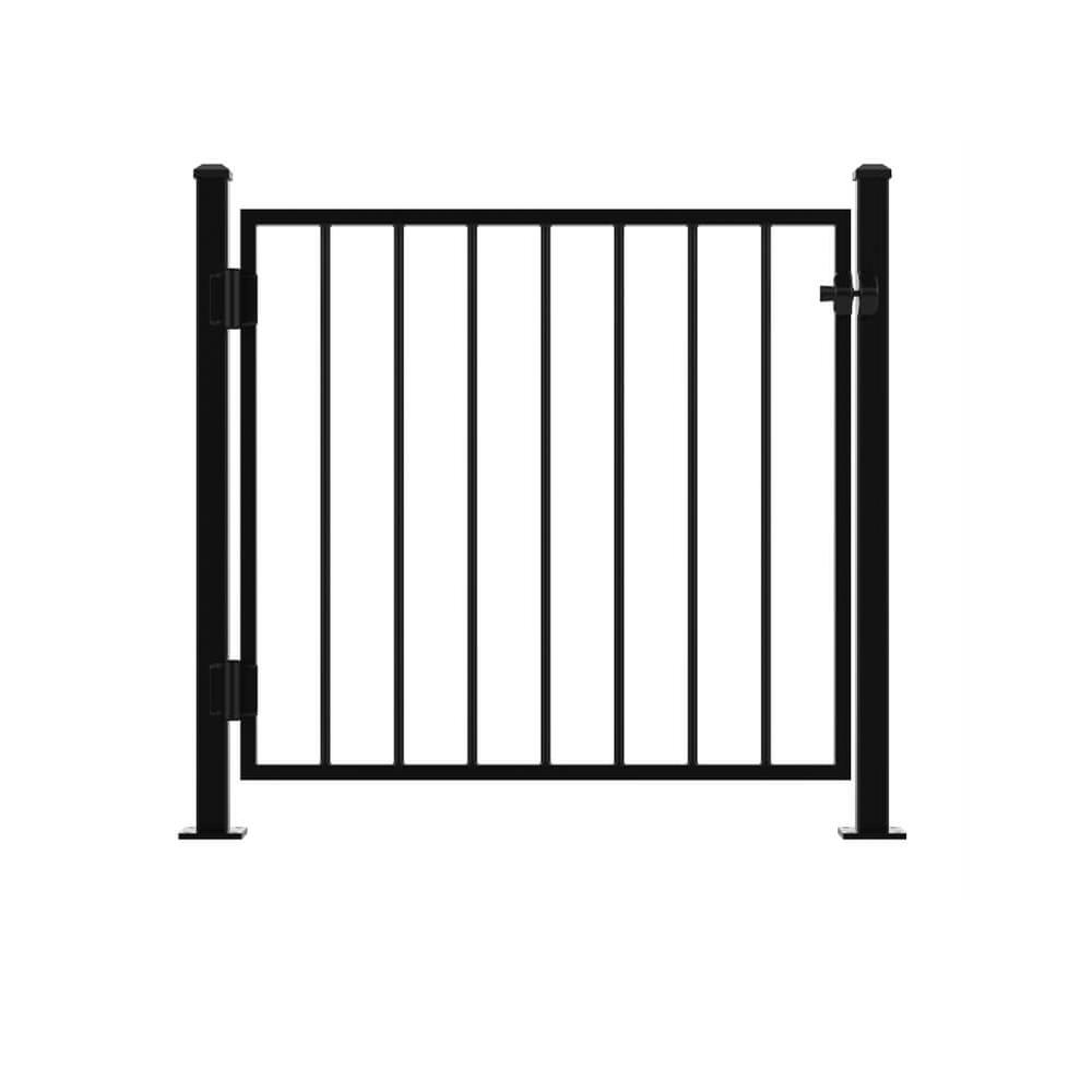 Gate - Bolt Down - 1000mm High Fence  Posts, Latch/Catch/Self-Closing Hinges