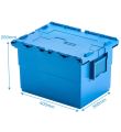 Attached Lid Container 24 Litre L400xW300xH250mm
