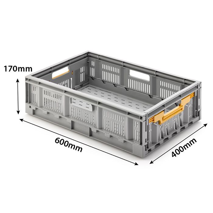 35 Litre Shallow Folding Crate (600x400x170mm)