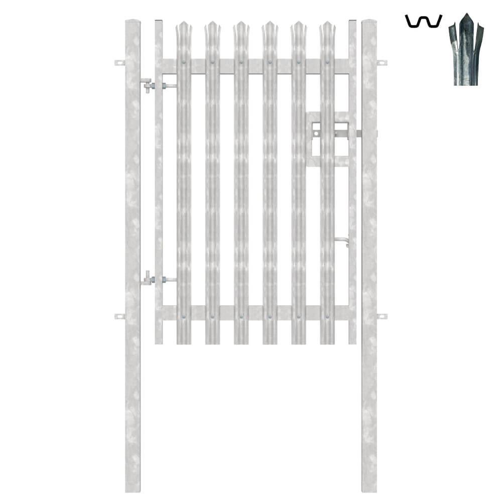 Single Leaf Gate +Post H 1.8m x 1.2mTriple Pointed 'W' Section 2.0mm