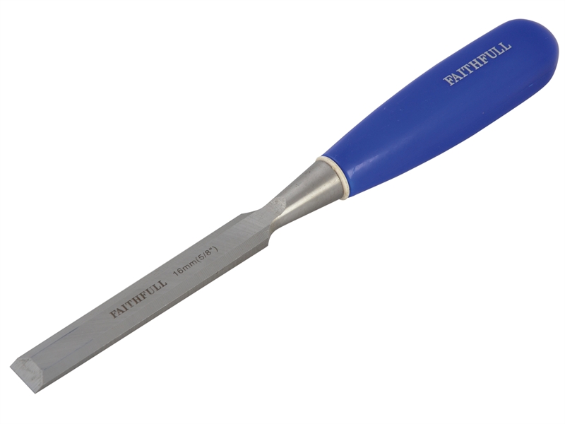 FAITHFULL Bevel Edge Chisel Blue Grip 16mm (5