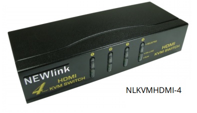 RX-NLKVMHDMI-4 - NEWlink - 4 Port HDMI & USB KVM Switch / HDMI KVM Switch