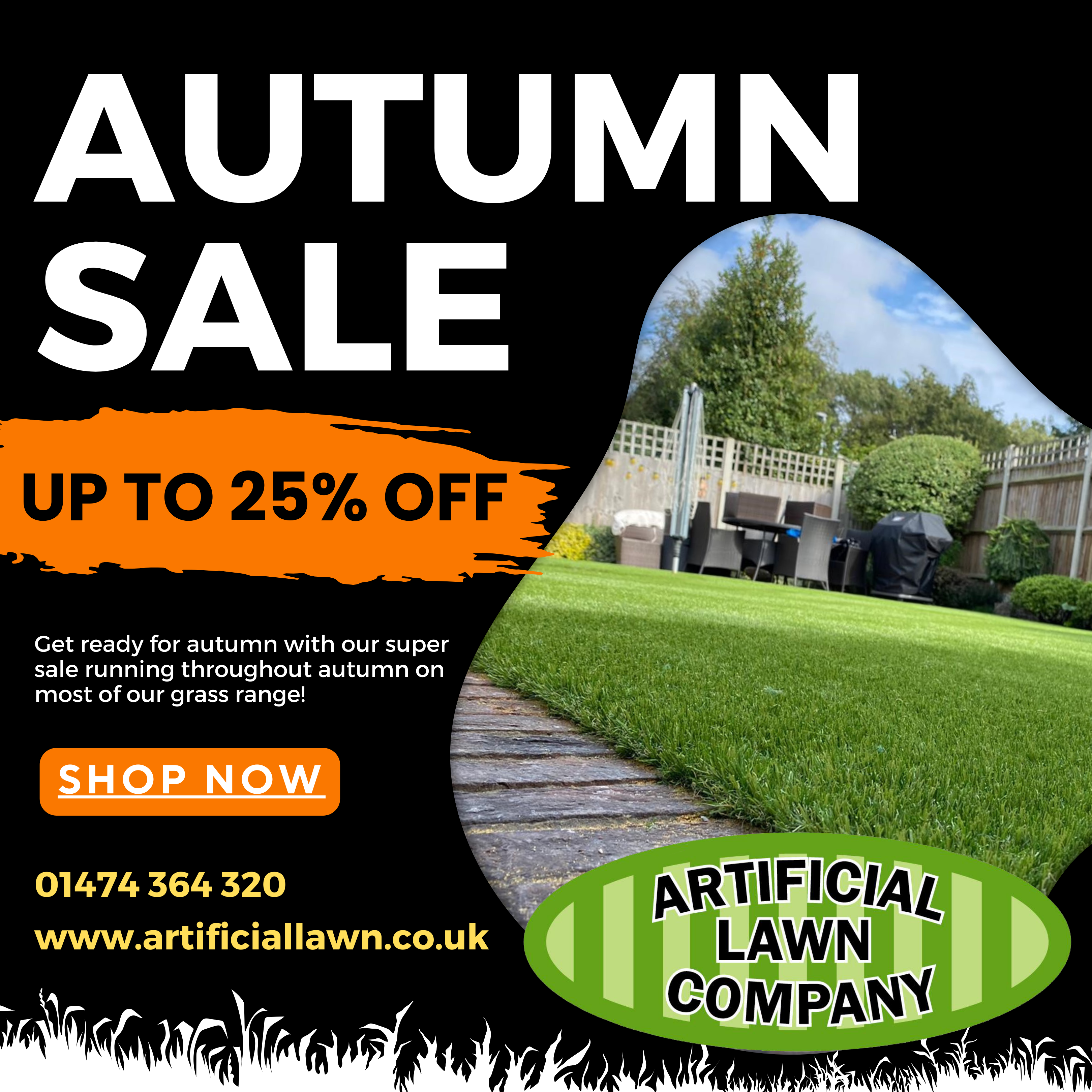 Huge Autumn sale with massive savings on all things artificial grass
