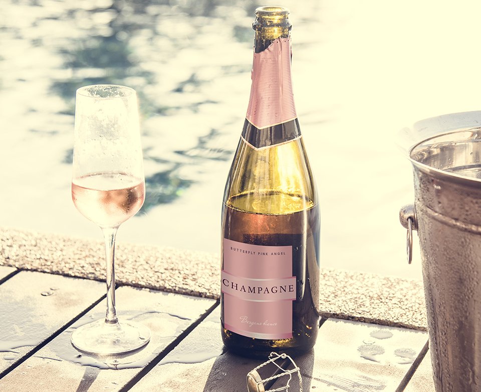 Personalized Champagne Bottle Labels