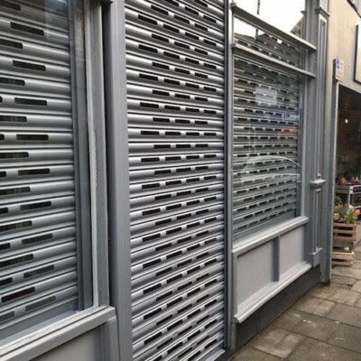 Open Lath Shutters for Counter