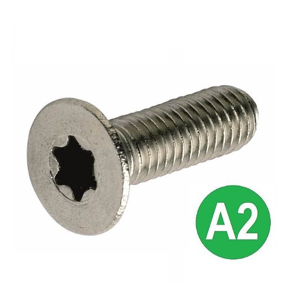 M3x8 A2 T10 Torx CSK Machine Screw ISO 14581