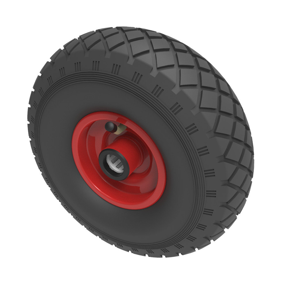 Pneumatic 260mm Roller Bearing Wheel 200kg Load