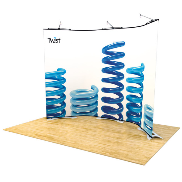 Twist Tensioned Linked Banner Stands