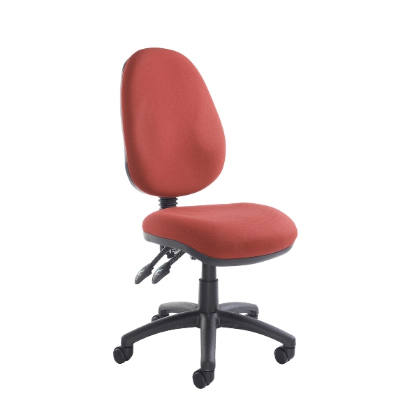 Vantage 100 Fabric Operators Chair with No Arms - Burgundy