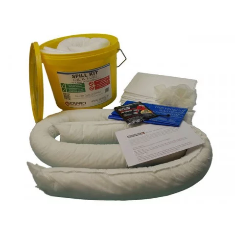 15 Litre Oil and Fuel Spill Kit in a Tub
