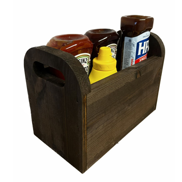 Wooden Condiments Box