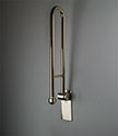 Brass Removable Hinged Grab Bar With Ball Stopper (155BR)