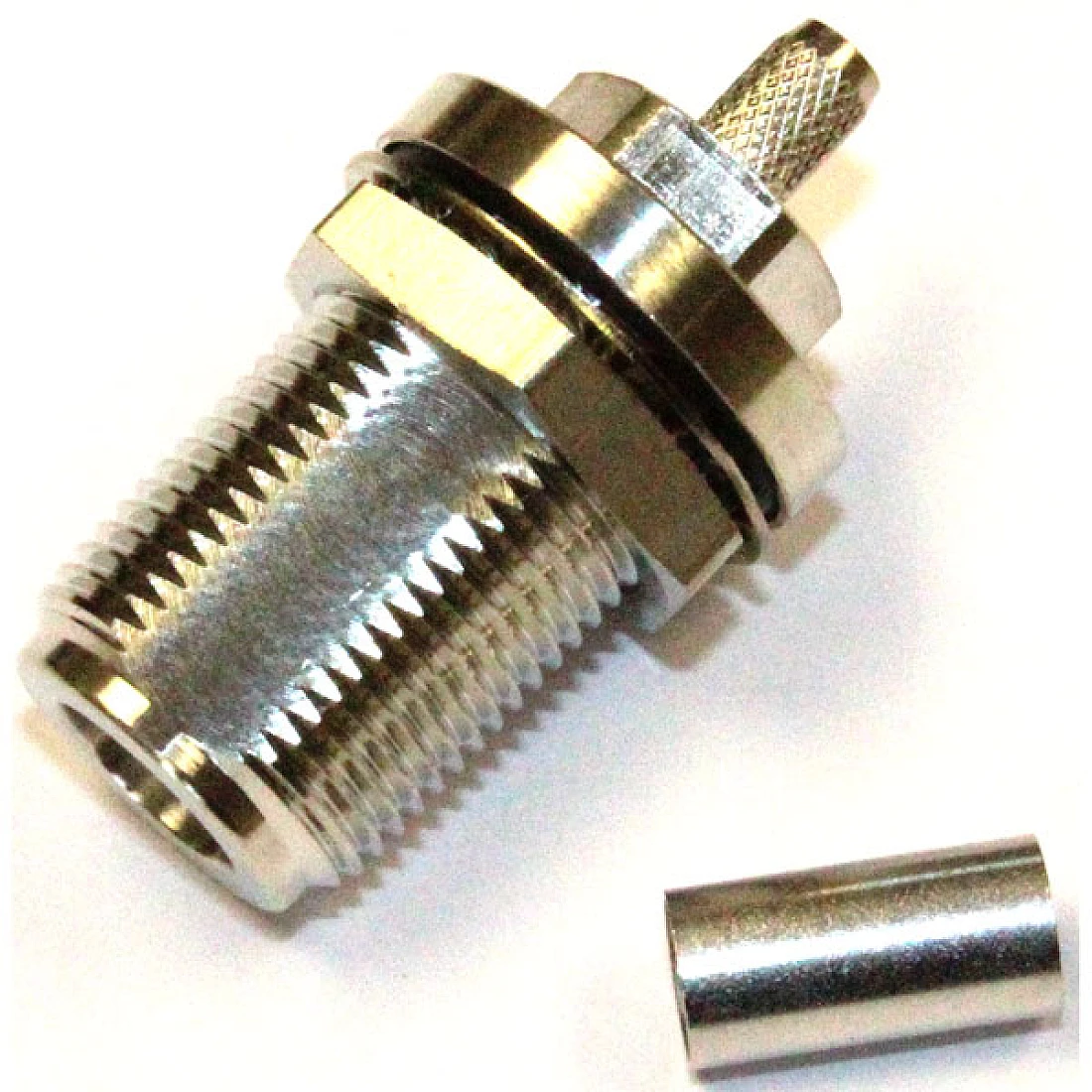 Telegartner J01021H0089 (100024093) 50 ohm Straight Panel Mount N Connector Jack Solder Termination 0 to 11GHz,
