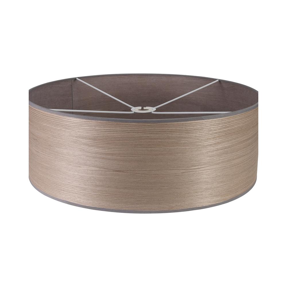 Luxuria Radiantum Round 595x210mm Wood Effect Shade (C) Grey Oak/White Laminate