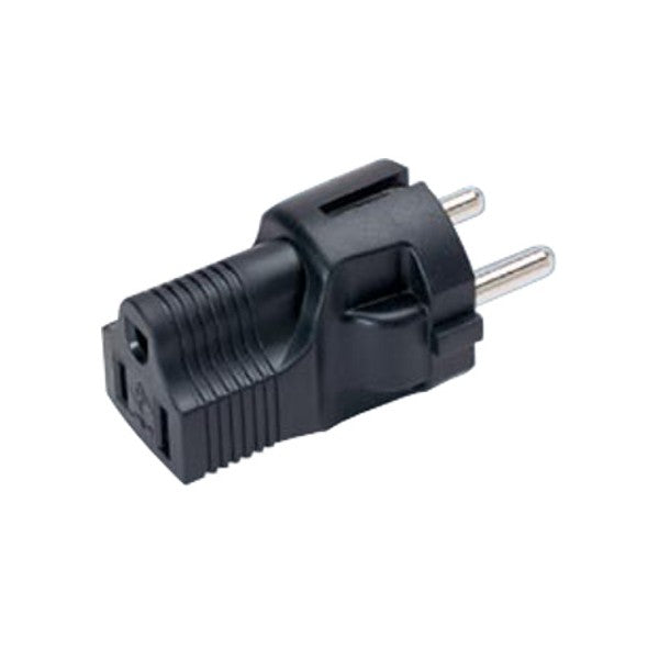 Schuko CEE 7/7 Male to NEMA 5-15R Female Power Plug Adapter