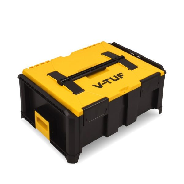 V&#45;Tuf StackPack 37.5Ltr Modular Storage Box VTM450 For Construction Companies