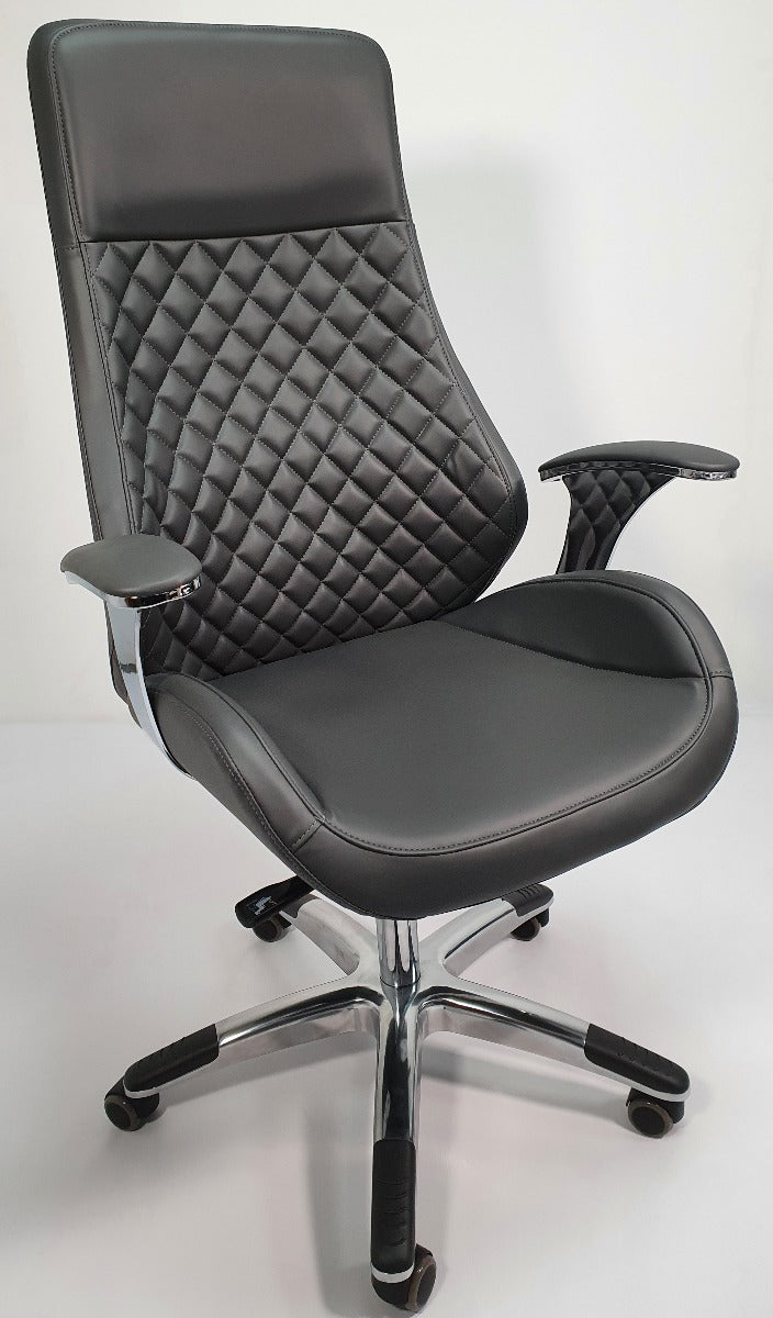 Providers Of Contemporary Grey Leather Reclining Executive Office - YS1107A Huddersfield