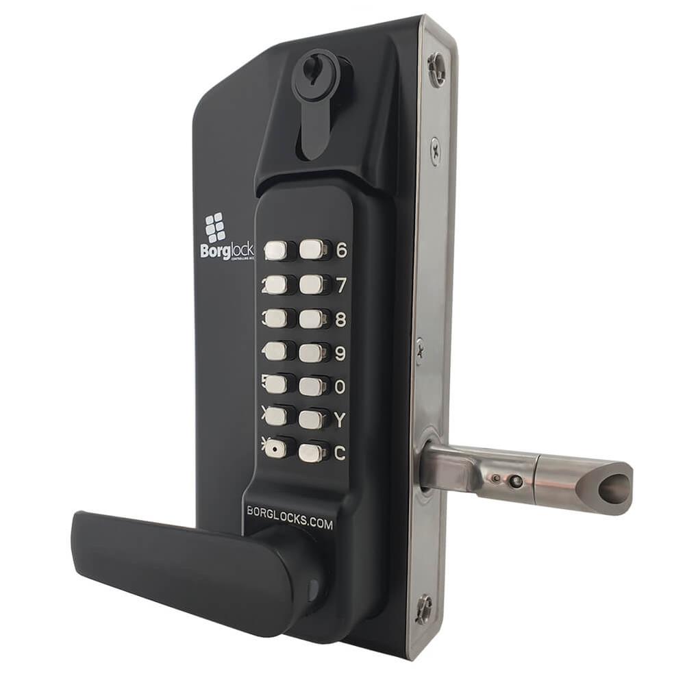 Combination Lock 3400DKO MG Pro (Black)Lock One Side Only - With Key Overide