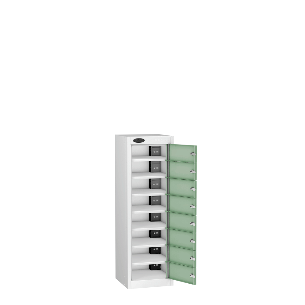 Powerbox by Probe 8 Compartment Tablet Locker For Personal Effects