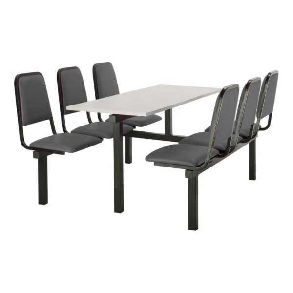 CU92 - 6-Seater Chester Canteen Unit - 2 Way Access, Grey, Grey