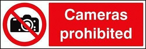 Cameras prohibited