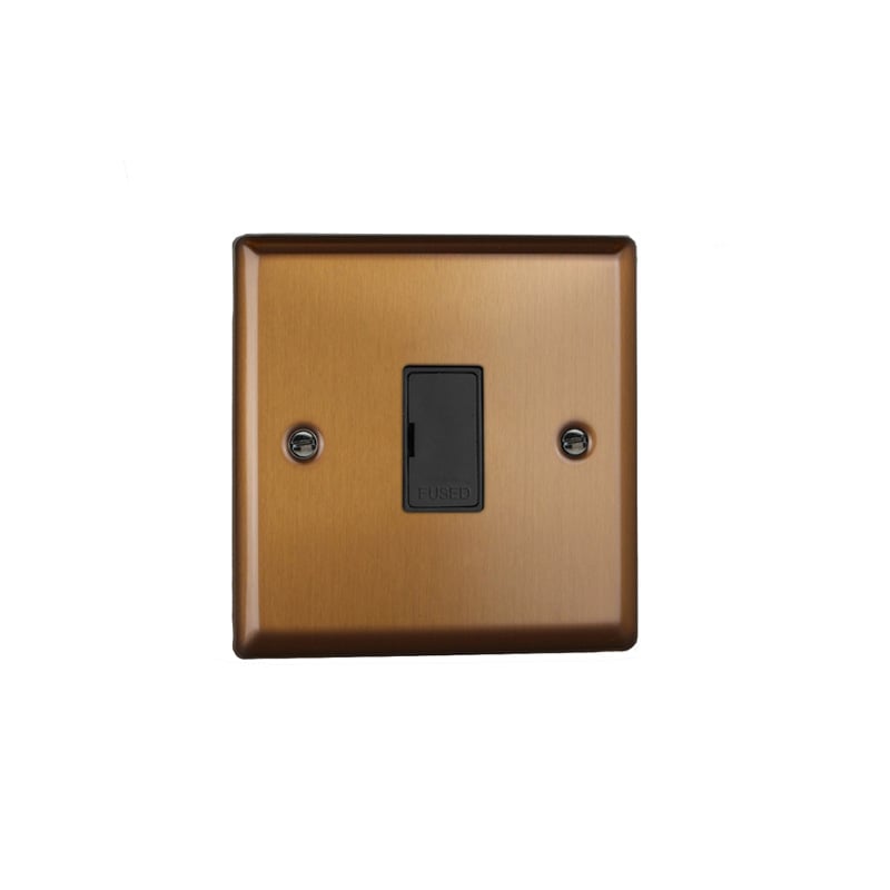 Varilight Urban 13A Unswitched Fused Spur Brushed Bronze (Standard Plate)