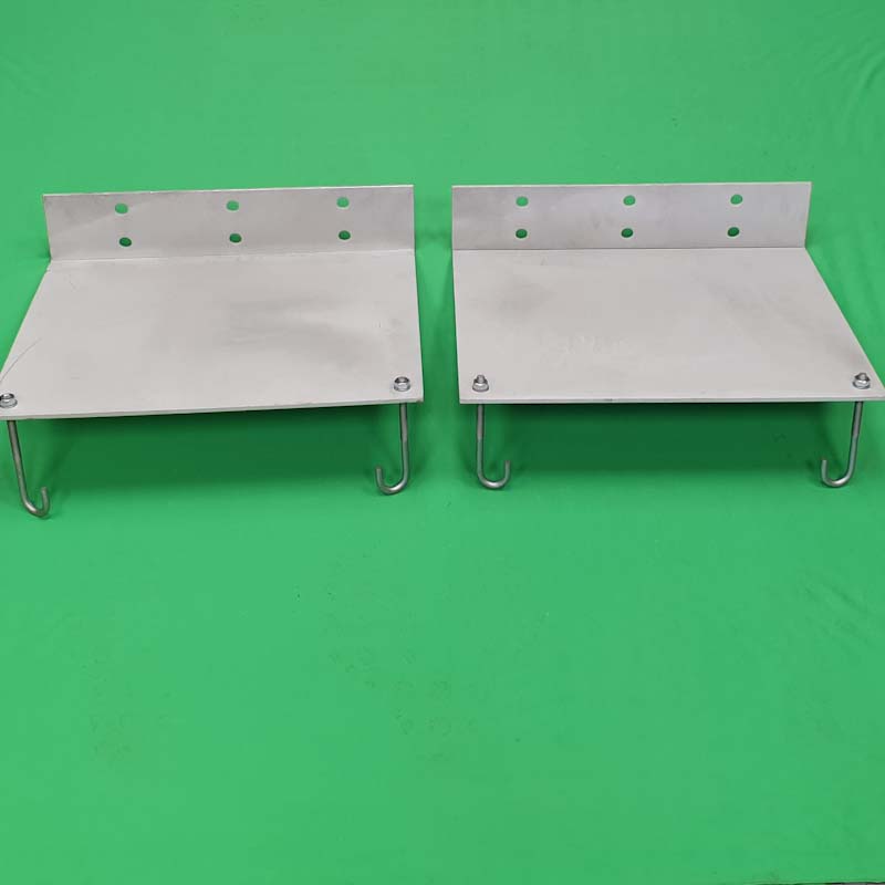 Pair of Hot Zinc Sprayed Foundation Plates For Underground Gate Motors