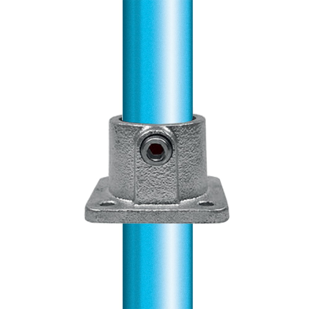131SD Through Tube Wall Flange - 48.3mm Square Base