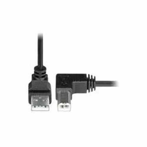 USB2-AB-ULA-2M-K - USB 2.0 Cable Up Type A Left Angle Type B Tight Space Hi-Speed 2 m USB Type A Male - USB Type B Male Black