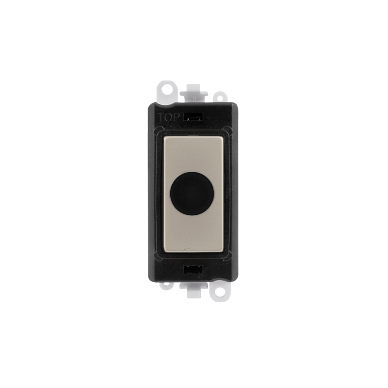 Click 20AX Pearl Nickel 20A Flex Outlet Module Insert Black