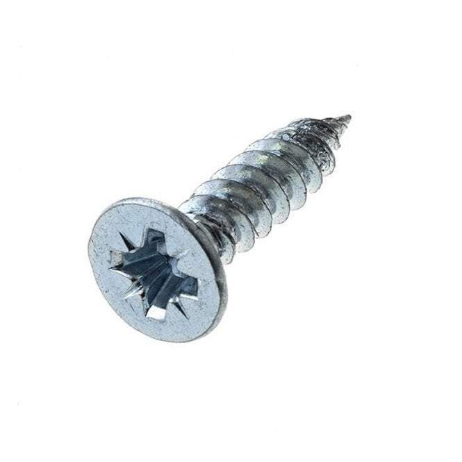 Recess Twin Thread Woodscrews - Zinc