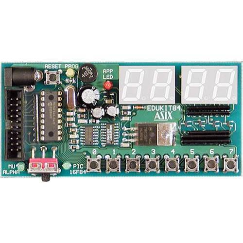 ASIX EduKit84 PIC16F84A Evaluation Board